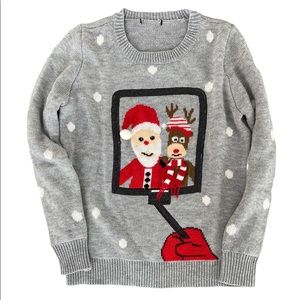 Santa and Rudolph Ugly Christmas Sweater 🎅🏻